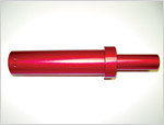 Cable End 0 Degree; Aluminum - Red