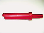Cable End 90 Degree; Aluminum - Red
